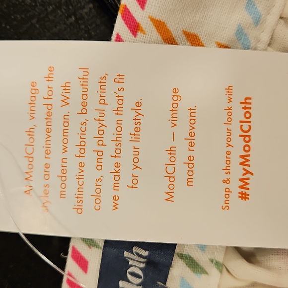 💕MODCLOTH💕 Creative Direction A-Line Skirt ~ White Stripes 18 NWT - Picture 11 of 13